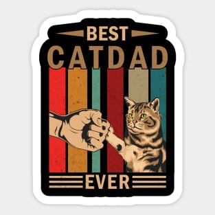 Best Cat Dad Ever Sticker